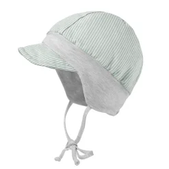 BABY BOY-Schildmütze, Band, Leinenmischung, Futter, Jerseybund, UV 15