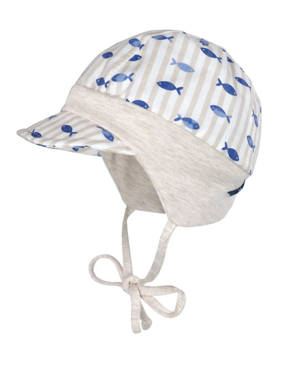BABY BOY-Schildmütze Jerseybund, Bindeband