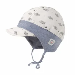 BABY BOY-Schildmütze, maritim Jerseybund, Bindeband, Futter, UV 50