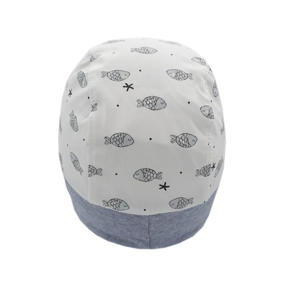 BABY BOY-Schildmütze, maritim Jerseybund, Bindeband, Futter, UV 50