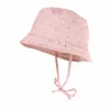 BABY GIRL-Hütchen, maritim Jerseyeinsatz, Futter, Bindeband, UV 50