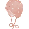 BABY GIRL-Mütze, ausgenäht Jacquard Herz, Strass