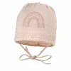 BABY GIRL-Mütze, randlos, Band Jacquard Regenbogen