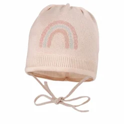 BABY GIRL-Mütze, randlos, Band Jacquard Regenbogen