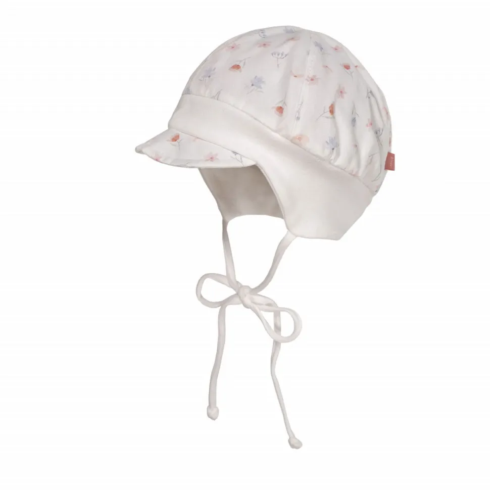 BABY GIRL-Schildmütze, Futter Streublümchen, Bindeband, Jerseybund, UV 50