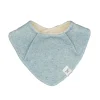 BABY-Dreiecktuch, Druckknopf Punkte-Melange, Baumwoll-Teddyfutter