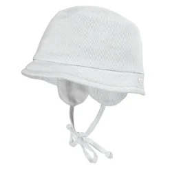 BABY-Hütchen, Ohrenklappen Jerseyeinsatz, Futter, Bindeband, UV 50