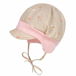 BABY-Schildmütze, Druckstoff Bindeband, Jerseybund