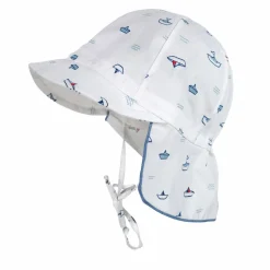 BABY-Schildmütze, "maritim" kurzer Nackenschutz, Bindeband, UV 50