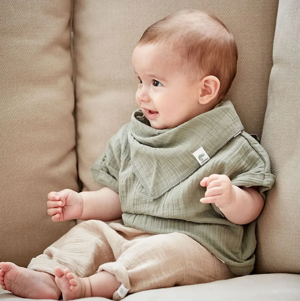 GOTS BABY BOY-Hemd, Kurzer Arm Musselinstoff