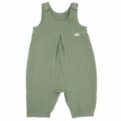 GOTS BABY BOY-Overall, 3/4 Länge, Musselinstoff