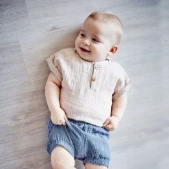 GOTS BABY BOY-Pumphose Musselinstoff