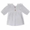 GOTS BABY GIRL-Bluse 3/4 Arm Musselinstoff