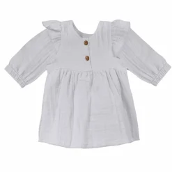 GOTS BABY GIRL-Bluse 3/4 Arm Musselinstoff