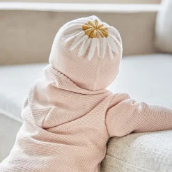 GOTS BABY GIRL-Mütze, randlos Jacquard Margarite