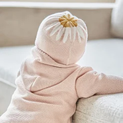 GOTS BABY GIRL-Mütze, randlos Jacquard Margarite
