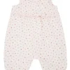 GOTS BABY GIRL-Overall, Rüsche Musselinstoff
