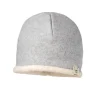 GOTS BABY-Beanie, Baumwollfleece, Teddyfutter