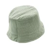 GOTS BABY-Hütchen,Liegeeinsatz Musselinstoff, Bindeband, Ohrenkl.,Futter
