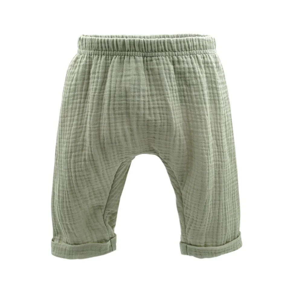 GOTS BABY-Krempelhose Musselinstoff