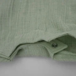 GOTS BABY-Latzshorts, Taschen Musselinstoff, Futter, Windelöffnung