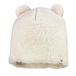 GOTS BABY-Mütze, Teddyfell kleine Öhrchen