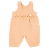 GOTS BABY-Overall, 3/4 Länge Musselinstoff