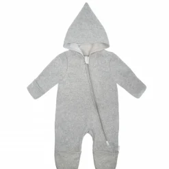GOTS BABY-Overall, Baumwollfleece, Reißverschluss, Jerseyfutter