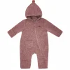 GOTS BABY-Overall, Wollfleece Reißverschluss, Zipfel, Jersey,