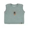 GOTS BABY-Pullunder Rentier Jacquard, Mini-Pompon