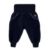 GOTS BABY-Pumphose, Wollfleece kbT, Strickbündchen