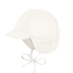 GOTS BABY-Schildmütze Waschoptik, Bindeband, UV