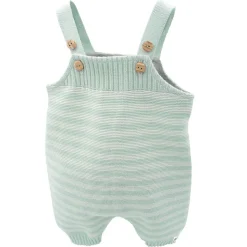 GOTS BABY-Strickhose, LL, Latz kurzes Bein, Ringel, Futter