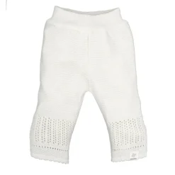 GOTS BABY-Strickhose, Struktur einfarbig