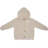GOTS BABY-Strickjacke , LL Kapuze, Knöpfe