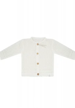 GOTS BABY-Strickjacke Struktur 4 Knöpfe