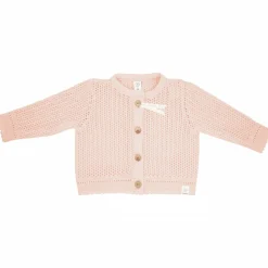 GOTS BABY-Strickjacke,Struktur Knöpfe