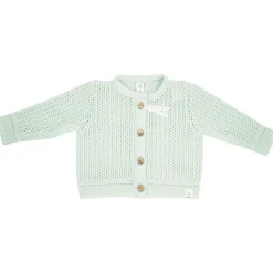 GOTS BABY-Strickjacke,Struktur Knöpfe