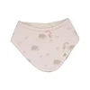 GOTS BABY-Tuch, Klettverschluß Jersey bedruckt, Teddyfutter