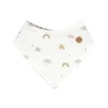 GOTS BABY-Wende-Tuch Jersey bedruckt/Ringel