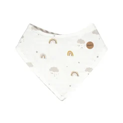 GOTS BABY-Wende-Tuch Jersey bedruckt/Ringel