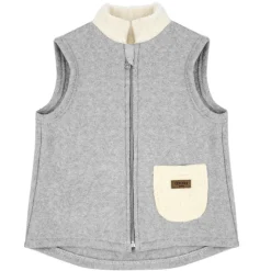 GOTS BABY-Weste,Baumwollfleece Teddy-Teilfutter