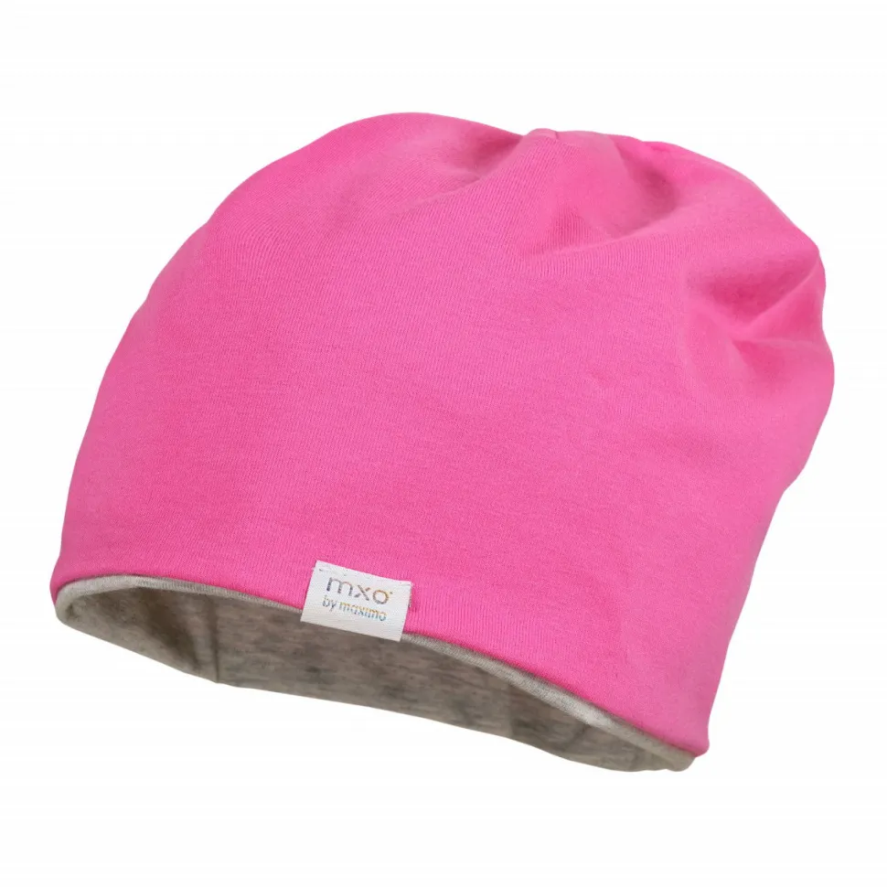 GOTS KIDS-Beanie, reversible Uni/Melange, UV 50