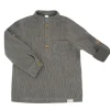 GOTS MINI BOY-Hemd, langer Arm Musselinstoff