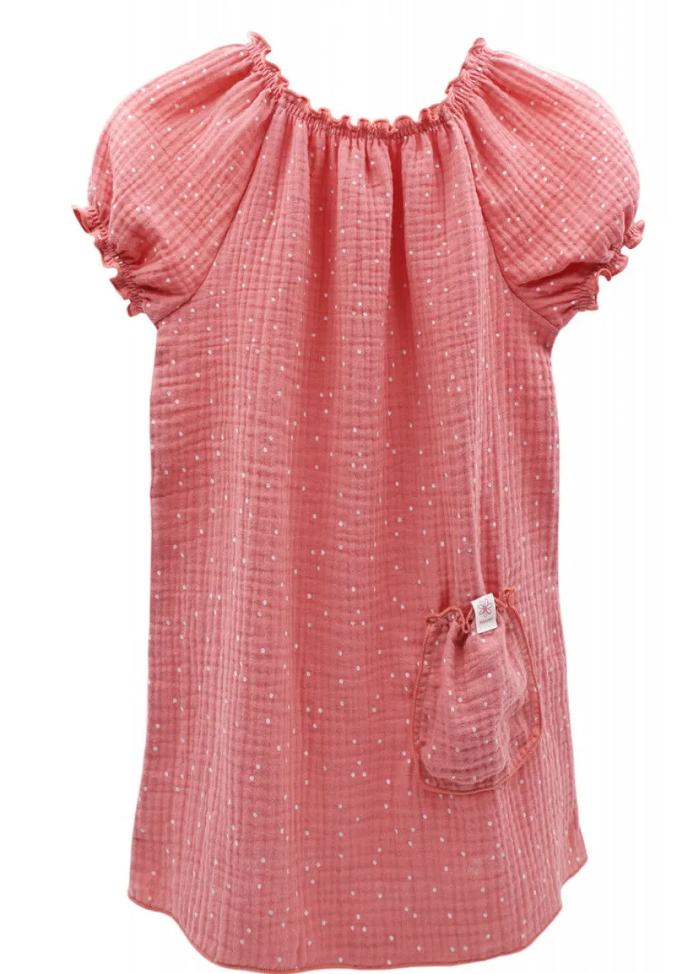 GOTS MINI GIRL-Kleid Musselinstoff