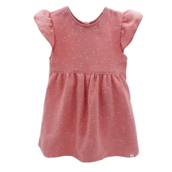 GOTS MINI GIRL-Kleid, Musselin Flügelärmel