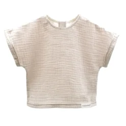 GOTS MINI GIRL-Top, Musselinstoff