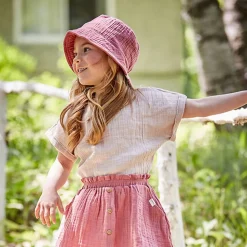 GOTS MINI GIRL-Top, Musselinstoff