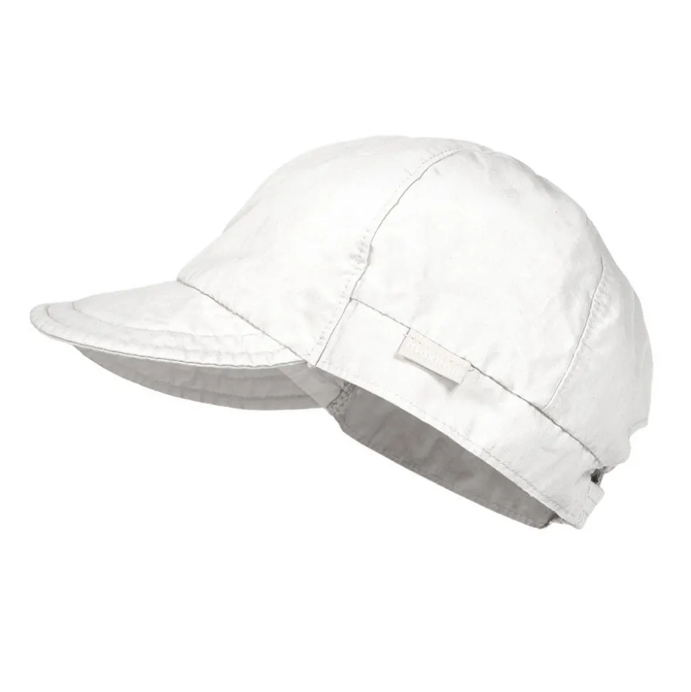 GOTS MINI-Cap, Waschoptik Gummiriegel, Futter, UV 30