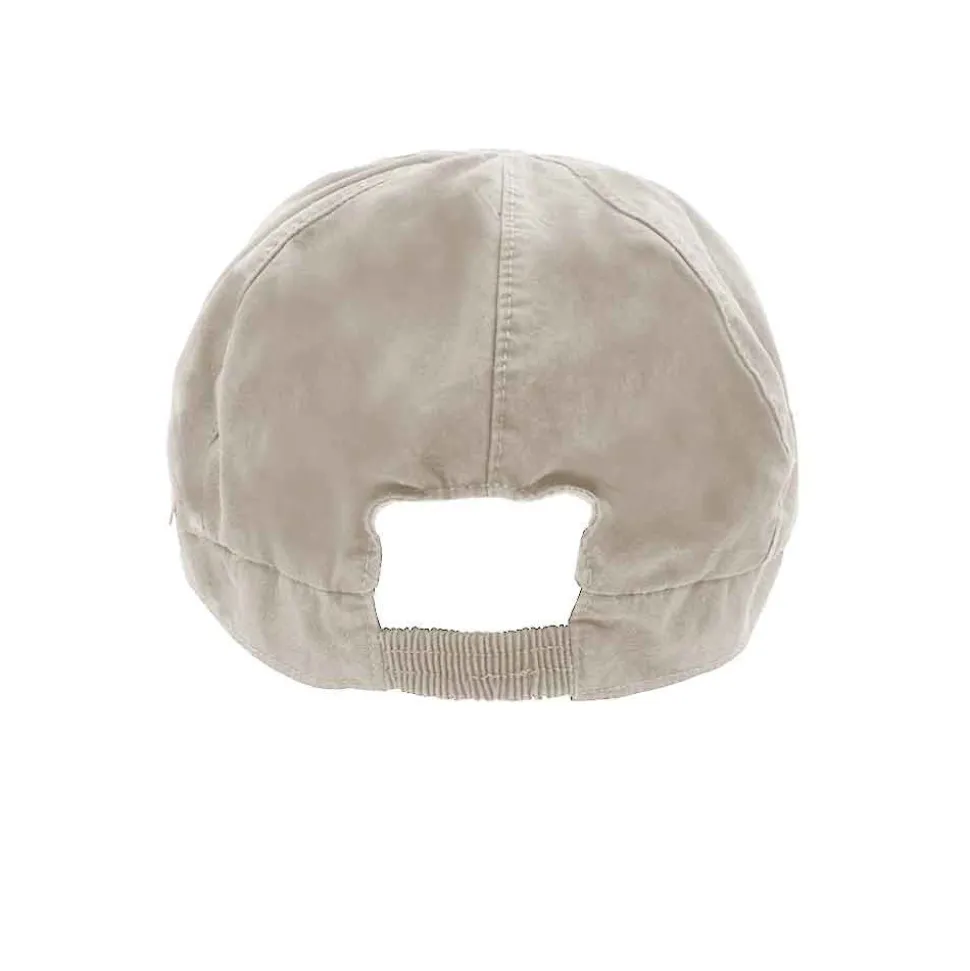 GOTS MINI-Cap, Waschoptik Gummiriegel, Futter, UV 30
